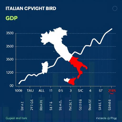 Grafico che mostra l'andamento del PIL italiano